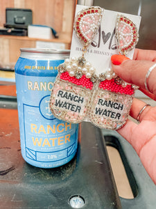 Ranch Water Beaded Earrings